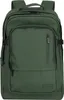 A green backpack is shown against a white background. Voir les images du produit