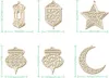 Aïd Mubarak Set de décoration Pendentif en bois 6 pièces, Voir les images du produit 2