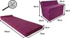 A diagram showing a folded and unfolded mattress with dimensions. Podgląd zdjęcia produktu