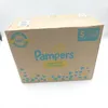 A cardboard box of Pampers diapers. Podgląd zdjęcia produktu