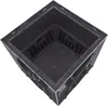 A black plastic drainage grate with multiple pipe inlets, viewed from above. Produktbild-Vorschau