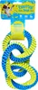 Duvo+ Hundespielzeug Nylon Triple Hoop blau/gelb Produktbild-Vorschau 2