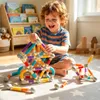 Malplay - Tubi magnetici 3D da costruzione, 42 pezzi, Anteprima dell’immagine prodotto 6