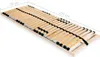 A wooden slatted bed base with dimensions indicated. Produktbild-Vorschau