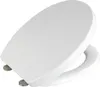 A white toilet seat is shown from a slightly elevated angle against a white background. Produktbild-Vorschau