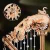 Robotime Rokr 3D-houten puzzel, magische harp muziekdoos, Productafbeelding-voorbeeld 7