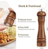 Salz- und Pfeffermühlen-Set aus Holz, nachfüllbar, Salz- Produktbild-Vorschau 3