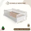 Crazy Pine Kinderbett mit Schublade 200x100cm – Massives Produktbild-Vorschau 2