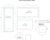A technical drawing showing the dimensions and components of a lounge corner group. Produktbild-Vorschau