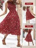 Boho Maxi letní šaty pro ženy – Elegantní plážové šaty s Náhled obrázku produktu 3