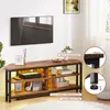 Dripex TV Eckschrank Lowboard mit LED-Beleuchtung, TV Produktbild-Vorschau 3