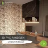 3D-Wandpaneele PVC | Steinoptik | Sandstein Braun - 1 Produktbild-Vorschau 2
