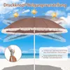 COSTWAY Sonnenschirm 200cm, Gartenschirm Boho mit Fransen & Produktbild-Vorschau 5