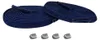 schnuersenkel elastisch blau navy clips silber matt