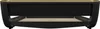 A black bed frame with a slatted base is shown from the front. Anteprima dell’immagine prodotto