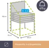 Housse d'extérieur pour chaises empilables - 95 cm Voir les images du produit 5