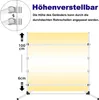 Diagram showing adjustable height of a training hurdle. Produktbild-Vorschau