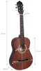 NN AG 34 Akustikgitarre 1/2 zum Erlernen des Spielens, matt Produktbild-Vorschau 3