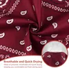24 Stück Bandana, 12 Farben Halstuch, Kopftuch Rot, Produktbild-Vorschau 3