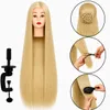 Testa Manichino per Parrucchieri con Capelli Termici Iza 90 Anteprima dell’immagine prodotto 1
