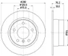 2 Bremsscheiben voll Ø 75 mm 10 mm HELLA Bremsen-Expertise Produktbild-Vorschau 5