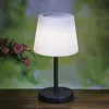 LED Tischlampe mit Lautsprecher - Bluetooth - wiederaufladbar - H: 38cm - für Terrasse, Balkon Produktbild-Vorschau
