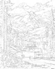 Malen nach Zahlen Erwachsene Landschaft Bergstraße 50x40 - Produktbild-Vorschau 2