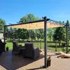 PURPLE LEAF Aluminium Pergola 3.3 x 4 m Wasserdicht Stabil Produktbild-Vorschau 1
