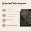 KitchenYeah© Herdabdeckplatte Marmor - Schwarz - Gold - Produktbild-Vorschau 6