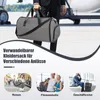COSTWAY 2v1 príručná taška a taška na odevy, 50L Náhľad obrázku produktu 8