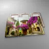 Bild auf Leinwand - Leinwandbild - Straße Sommer Blumen - Produktbild-Vorschau 2