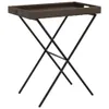 The Living Store Tabletttisch Klappbar Braun 65x40x75 cm Produktbild-Vorschau 3