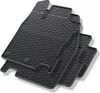 A set of black rubber car floor mats stacked on top of each other, presented against a white background. Náhled obrázku produktu