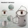 Qunature Tasse légère en titane 750 ml Tasse à café de Voir les images du produit 6