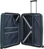 An open suitcase showing its interior compartments. Produktbild-Vorschau