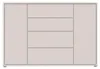 Madia Medea con 4 cassetti e 2 ante cashmere 144x35x99 – Anteprima dell’immagine prodotto 5
