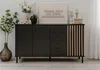 Sideboard Monza | mit 3D-Lamellen | Artisan Oak / schwarz Produktbild-Vorschau 1
