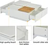 MODFU Table Basse Moderne avec 4 Tiroirs et Plateau Voir les images du produit 7