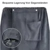 MODFU Saunatücher Herren Saunakilt Grau 70x140 cm, Produktbild-Vorschau 4