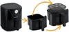 An air fryer and its components are shown in a step-by-step illustration. Anteprima dell’immagine prodotto