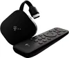 A black T-Mobile Magenta TV Stick and its remote control are shown against a white background. Produktbild-Vorschau