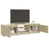 vidaXL TV-Schrank mit LED-Leuchten Sonoma-Eiche 140x40x35,5 Produktbild-Vorschau 15