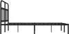 vidaXL Bettgestell mit Kopfteil Metall Schwarz 140x200 cm - Produktbild-Vorschau 8