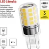 LED žárovka Classic JC / G9 / 4,2 W (40 W) / 470 lm / neutrální bílá  Náhled obrázku produktu