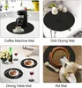 Homcomodar Set de 6 Sets de Table Ronds Noir 34cm - Lavable Voir les images du produit 7