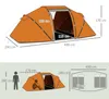 Outsunny Tunnelzelt für 4 Personen, Campingzelt mit Tür, Produktbild-Vorschau 3