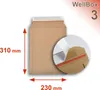 Lot de 5 enveloppes carton wellbox 3 format 238x316 mm Voir les images du produit 2