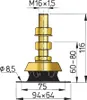 Soporte flexible para motor Vetus K25v, color dorado. Talla Vista previa de la imagen del producto 2