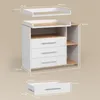 Fasciatoio Livinity Torino Rovere bianco/dorato con 3 Anteprima dell’immagine prodotto 3