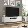 Meuble TV bas Aura 150 cm, à suspendre ou à poser, meuble Voir les images du produit 2